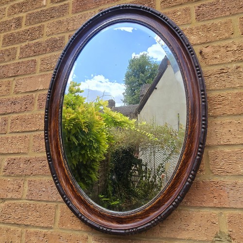 Large oval bevelled - oval, wall