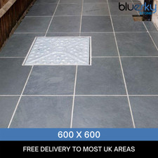 Grey Slate Paving Patio Slabs 600 x 600 | FREE DELIVERY / SAMPLES / SPLIT PACKS