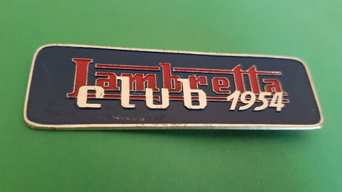Original plate lambretta club - plate,