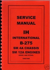 International "B-275" Tractor Service Manual