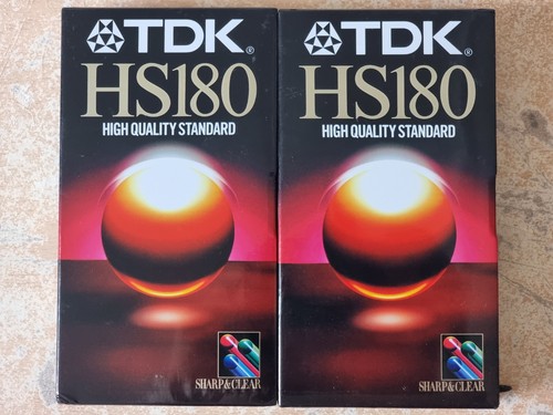 Tdk hs180 vhs cassette - hs180,