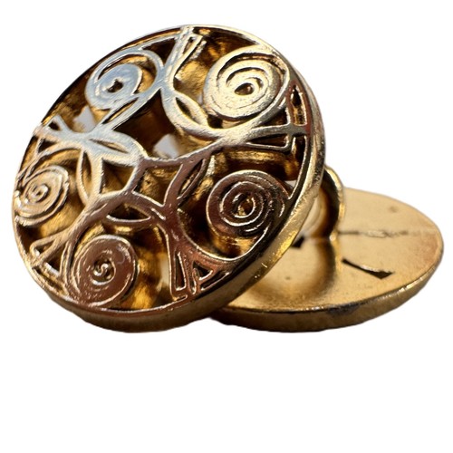 15mm gold colour filigree - 15mm,