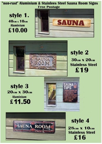 Sauna room hot tub signs - room, &