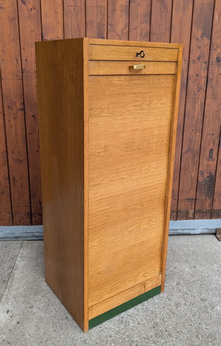 Vintage wooden file cabinet - wooden,