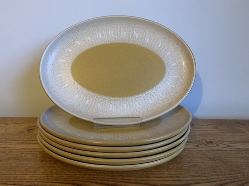 Denby ode oval steak plates - oval,