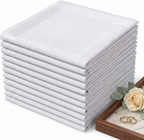 Women white handkerchiefs - white,