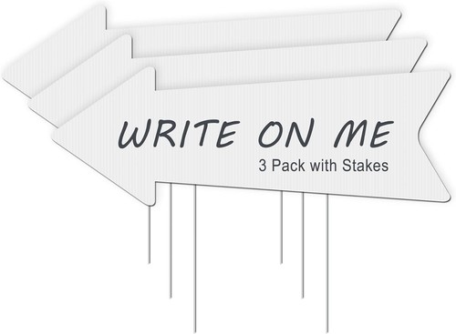 Pcs blank arrow signs with - arrow,