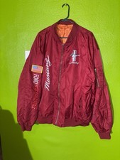 Ford Mustang Red Blue Windbreaker Jacket 100% Nylon Zipper Up As 5XL