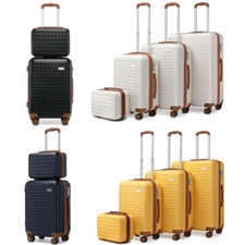 13/20/24/28Inch Hard Shell ABS Suitcase Set 4 Wheels Cabin Hand Luggage