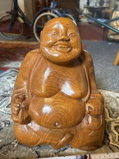 Vintage Hand Carved Happy