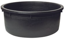 Large Squat Black Plastic Aquatic Pot 240lt