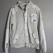 Kangol Original Knit Jacket – Grey Quilted Detail – Size XL