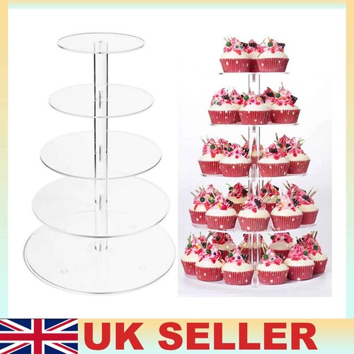 Tier round acrylic cupcake - 5-tier,