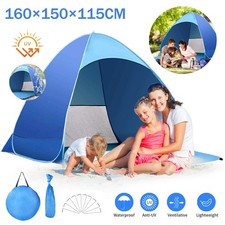 Automatic Pop Up Beach Tent Camping Sun Shelter Outdoor Garden Umbrella UPF 50+