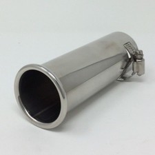 Stainless Steel Rolled Tip Exhaust 45mm - 55 mm Top Quality Exhaust Tip