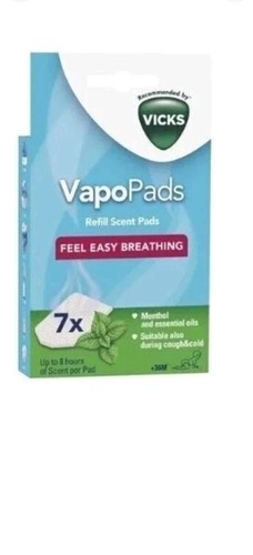 Vicks menthol vapo pads - vicks,