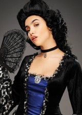 Womens Black Marie Antoinette