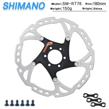 Shimano SLX SM RT76 Disc Brake Rotor 6 Bolt 180mm MTB Bike Rotor Bolts