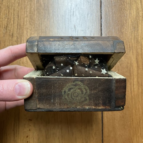 Wooden chest incense - wooden, cone