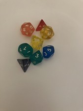 8pc Translucent Polyhedral