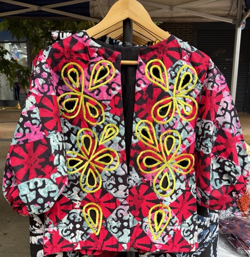 African print jacket - print, made