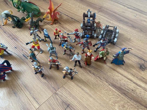 Huge papo knight and dragon - papo,
