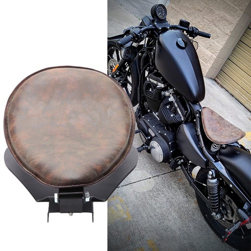 Motorcycle leather solo seat - motorcycle,