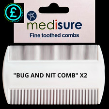 Nit Combs White Double Sided