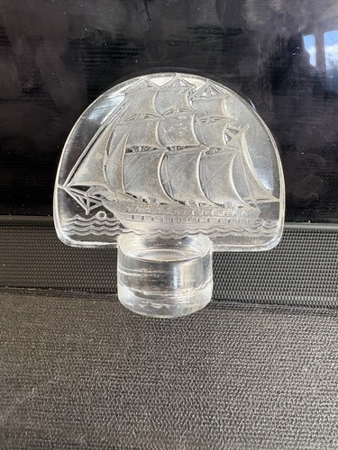 Lalique galleon ornament - galleon,