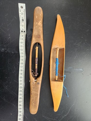 Two vintage wooden loom - vintage,