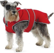 Ancol Muddy Paws All Weather Stormguard Dog Puppy Coat Poppy Red - Waterproof P
