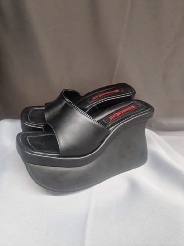 Demonia cult black slip - black, slip-on