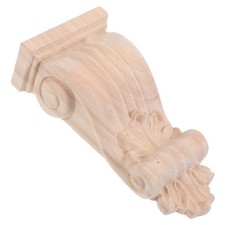  Home Decor Wooden Corbels Unpainted Corner Onlay Applique Embellishments
