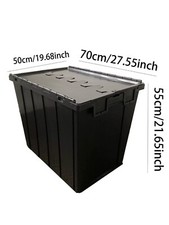 Heavy Duty Plastic Storage Boxes Containers Crates With Lids 150L Extra Large