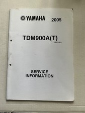 GENUINE YAMAHA SUPPLEMENTARY WORKSHOP SERVICE INFORMATION TDM900 TDM 900A T 2005