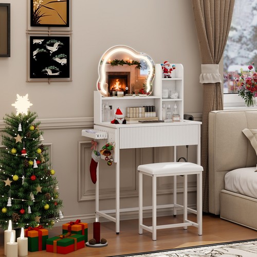 Led lighted dressing table - lighted,