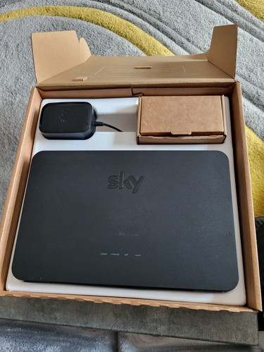 Sky broadband black router - sky,