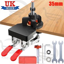 35mm Hinge Jig Drill Guide Wood Hole Cutter Kitchen Door Cabinet Drill Locator