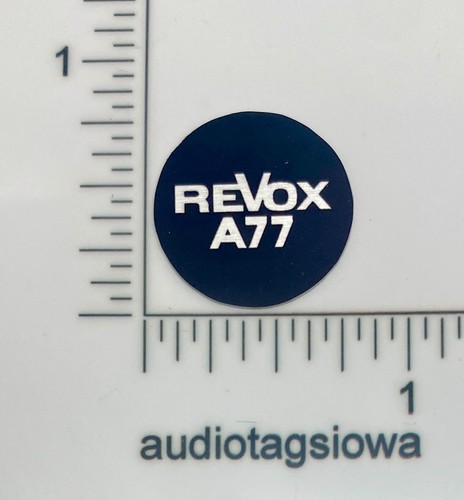 Revox a77 tape - recorder, badge