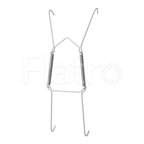 Wire plate hangers white - wire,