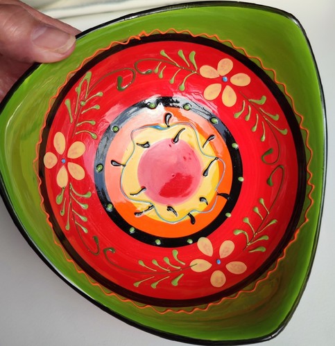 Spanish ceramic triangular - ceramic,