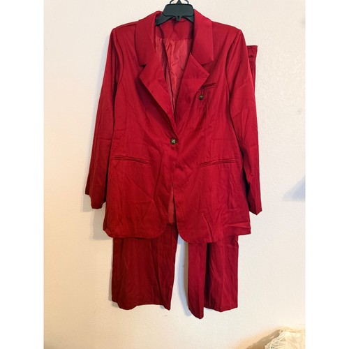 Burgundy piece blazer - piece,