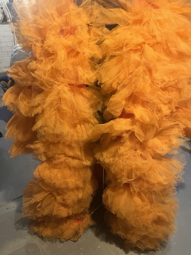 Orange drag queen coverup - queen,