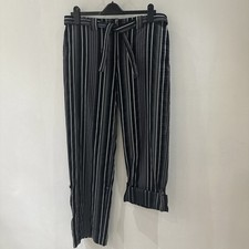 Joseph Ribkoff Black & Silver Stretchy Two Way Trousers. Size 14. NWT.