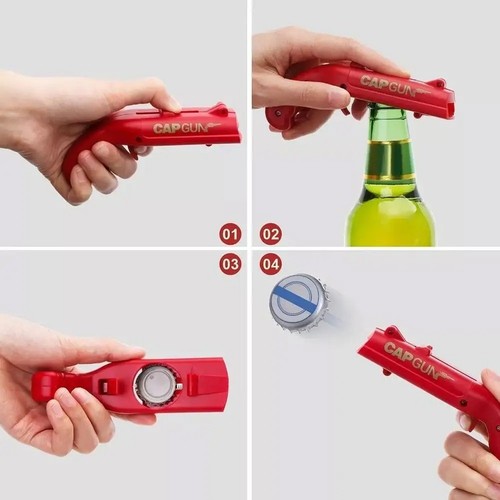 Creative cap gun bottle opener - gun,