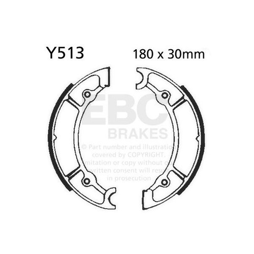 Ebc brake shoe set - brake,