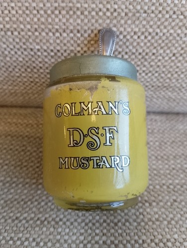 Antique colmans mustard pot - colmans,