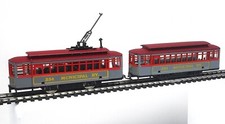 Mehanotehnika H0 Straßenbahn mit Beiwagen 354 Municipal RY Analog GleichstromOVP