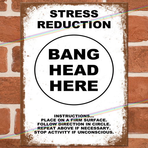 Stress reduction funny metal - reduction,