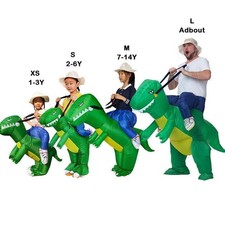 Dinosaur Costume Halloween Inflatable Fancy Dinosaur Dress Up Ride Kids Adult